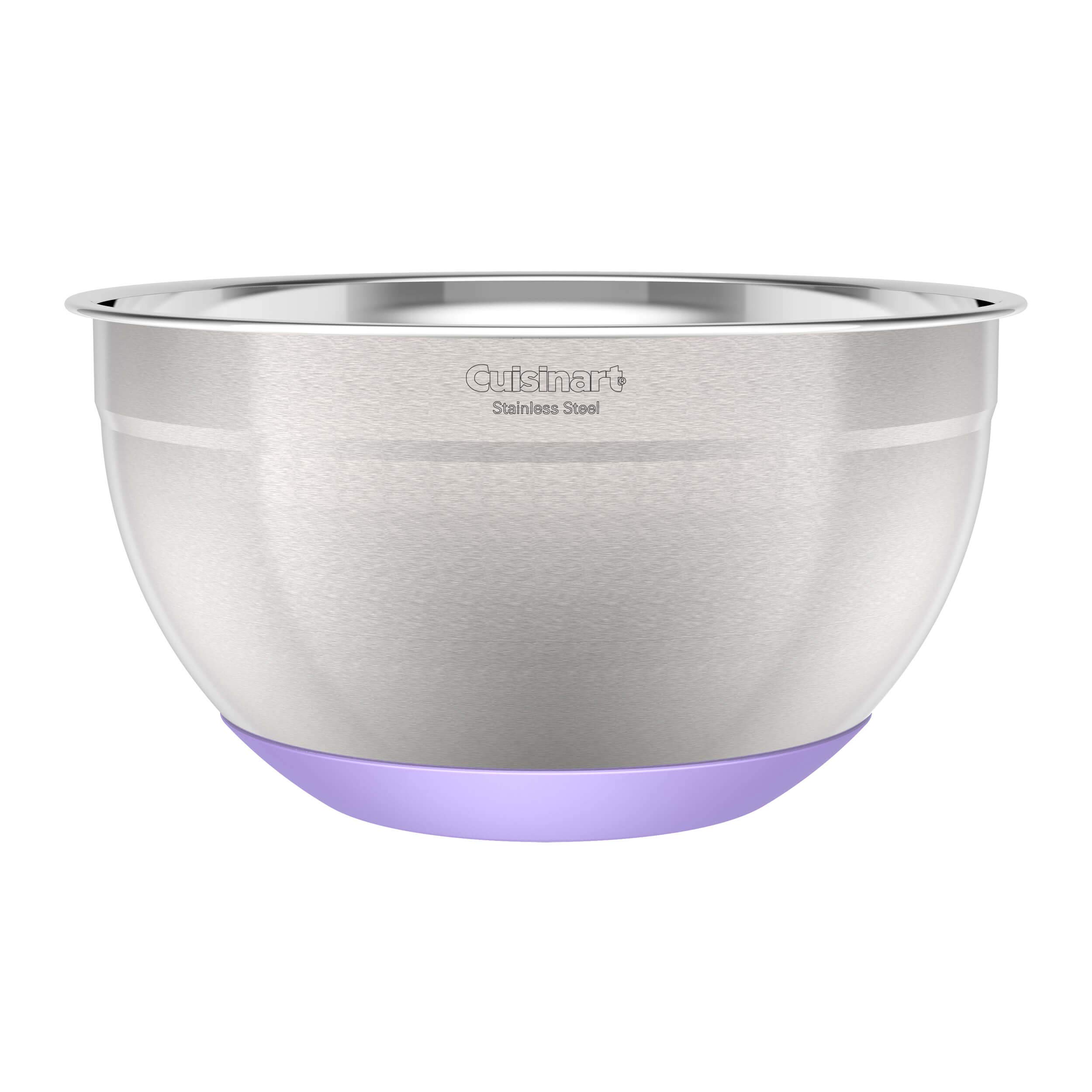 3-Piece Stainless Steel Mixing Bowls with Nonslip Base, 1.5qt, 3qt & 5qt - Image 5