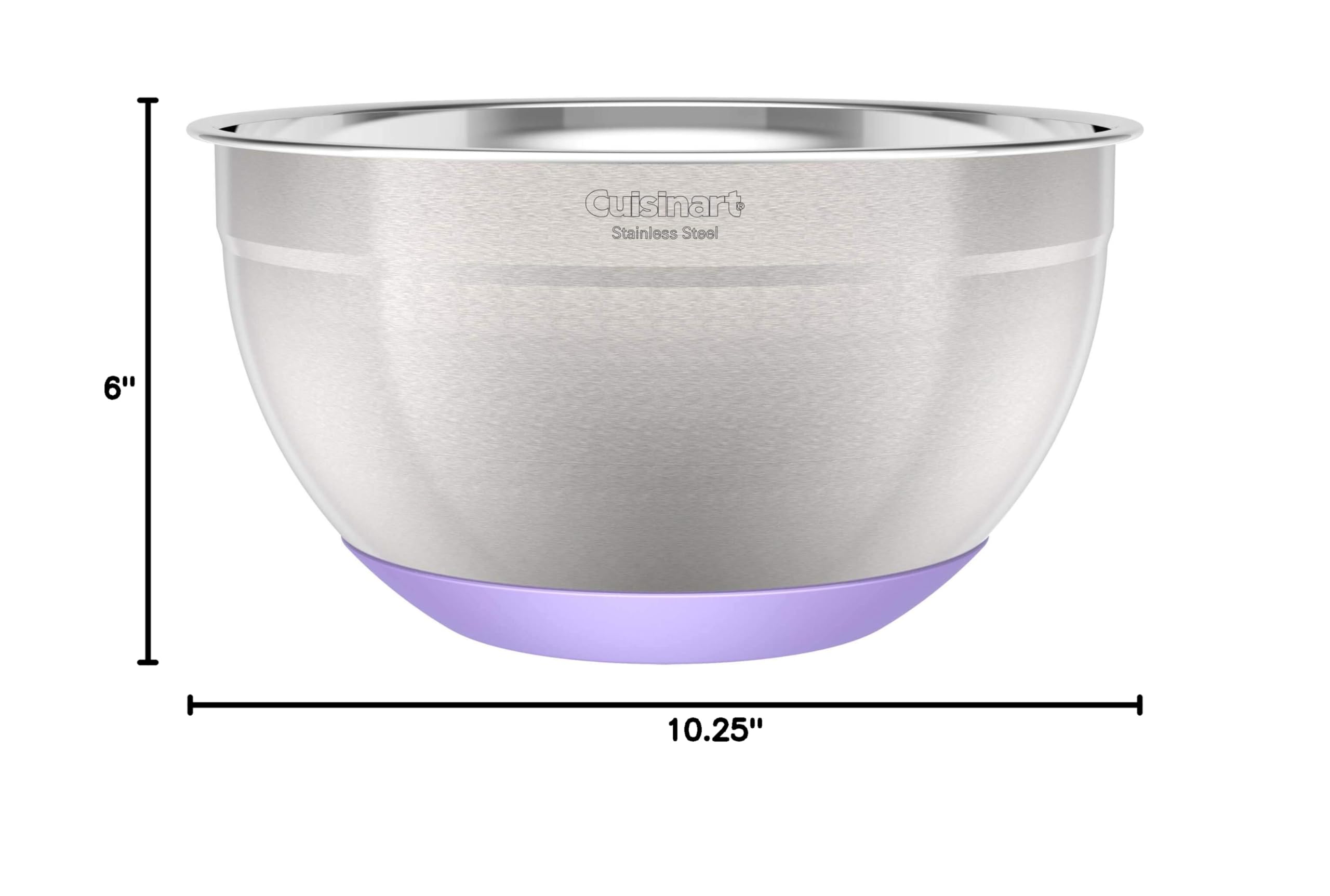 3-Piece Stainless Steel Mixing Bowls with Nonslip Base, 1.5qt, 3qt & 5qt - Image 6