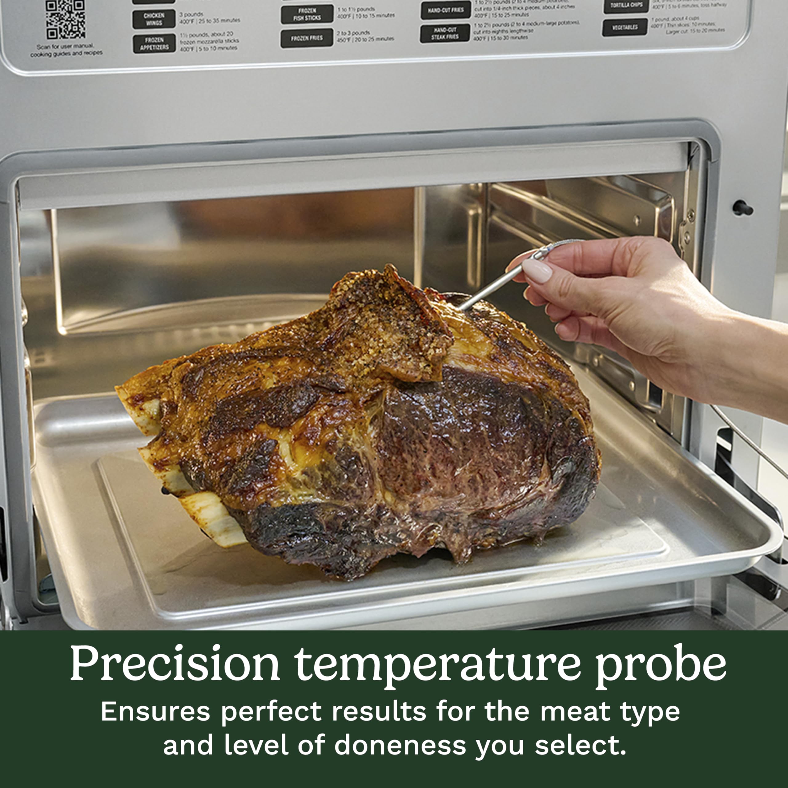 Cuisinart 15-in-1 Extra-Large Digital Air Fryer Oven with 9"x13" 2-in-1 Pan, Air Fry 4 Lbs of Wings, Cook a 13 Lb Turkey or 5+ Lb Chicken, Toast 9 Slices of Bread, and Bake a 13" Pizza, TOA-112 - Image 6