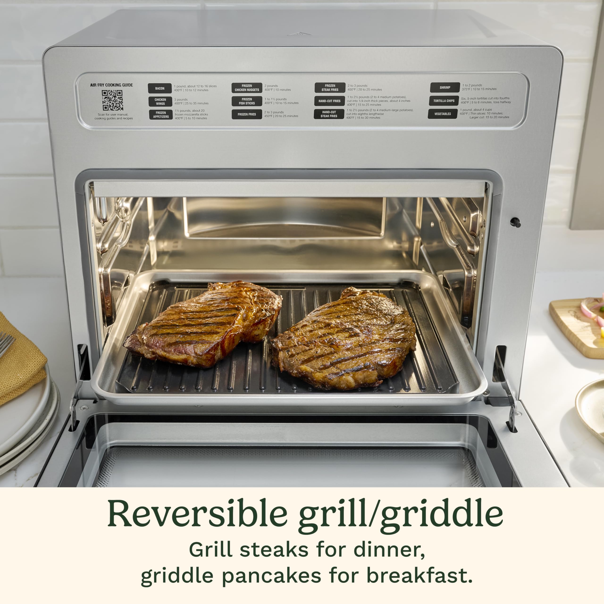 Cuisinart 15-in-1 Extra-Large Digital Air Fryer Oven with 9"x13" 2-in-1 Pan, Air Fry 4 Lbs of Wings, Cook a 13 Lb Turkey or 5+ Lb Chicken, Toast 9 Slices of Bread, and Bake a 13" Pizza, TOA-112 - Image 7