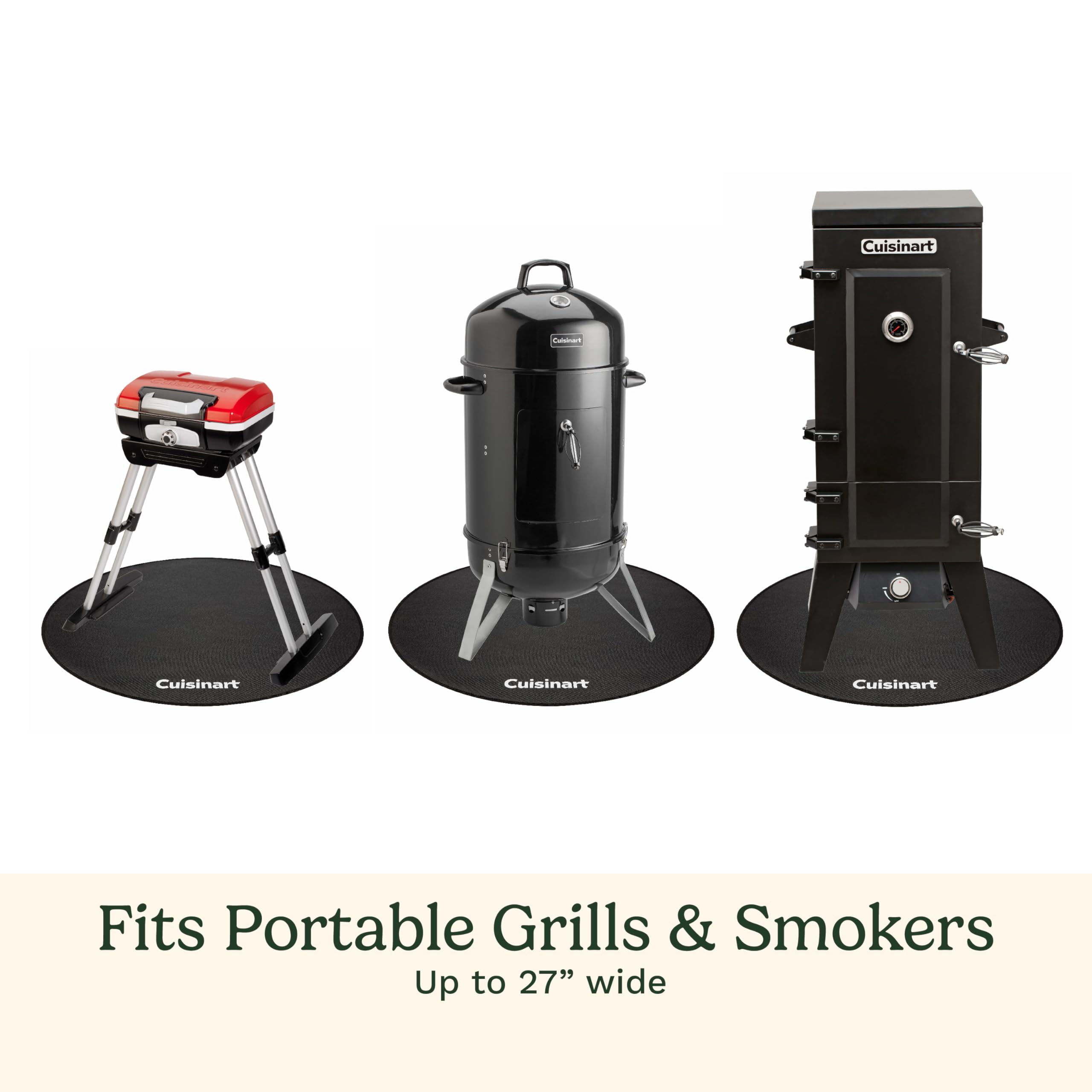 Cuisinart 36” Silicone-Coated Grill Mat with High Heat Resistance, Weather Resistant BBQ Mat for Grills, Griddles, Smokers & Fire Pits, Grease Proof Easy Clean Patio & Deck Protector - Image 6