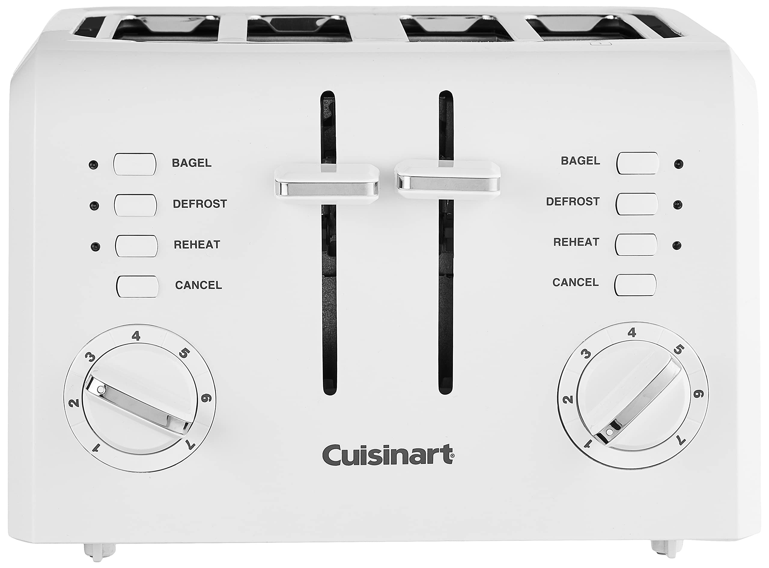 Cuisinart 4-Slice Compact Plastic Toaster, White, CPT-142P1 - Image 3