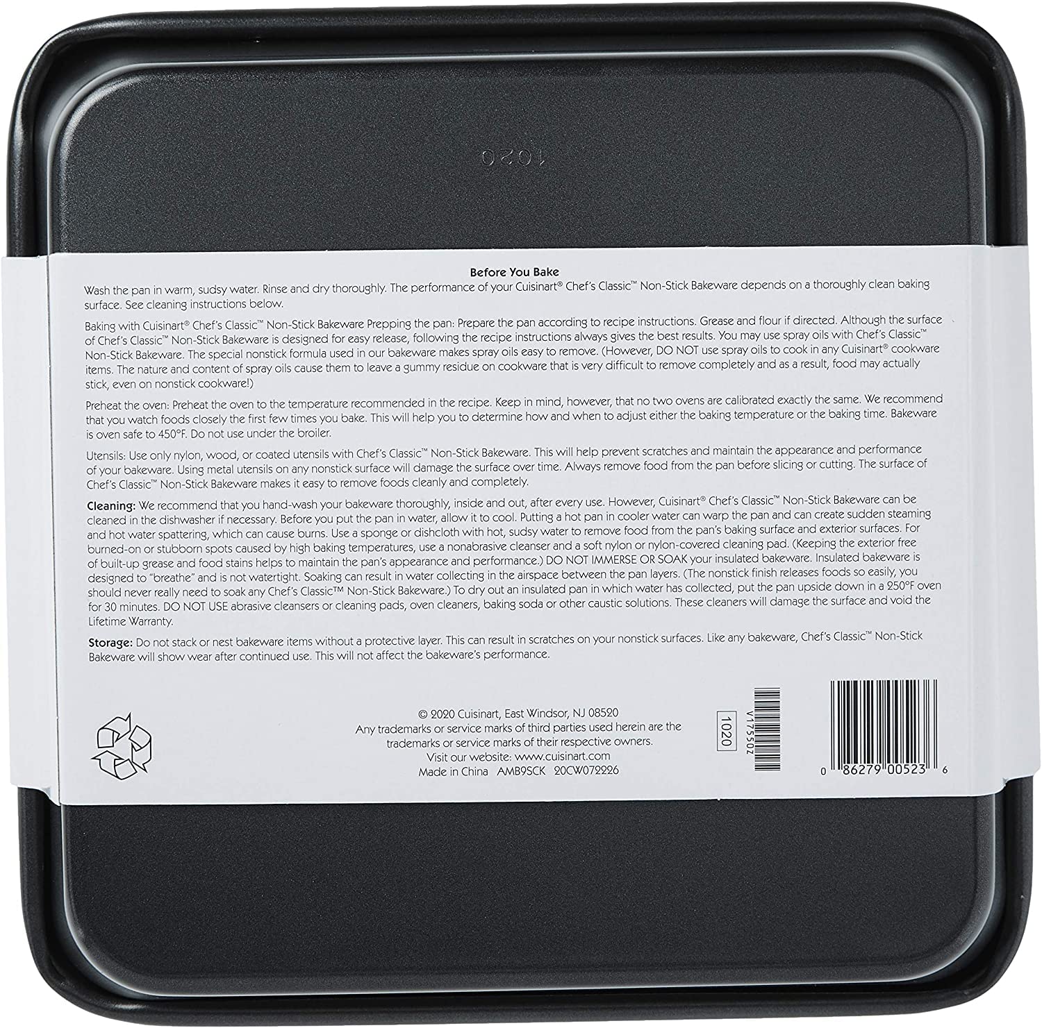 Cuisinart 9-Inch Chef's Classic Nonstick Bakeware Square Cake Pan, Silver - Image 8