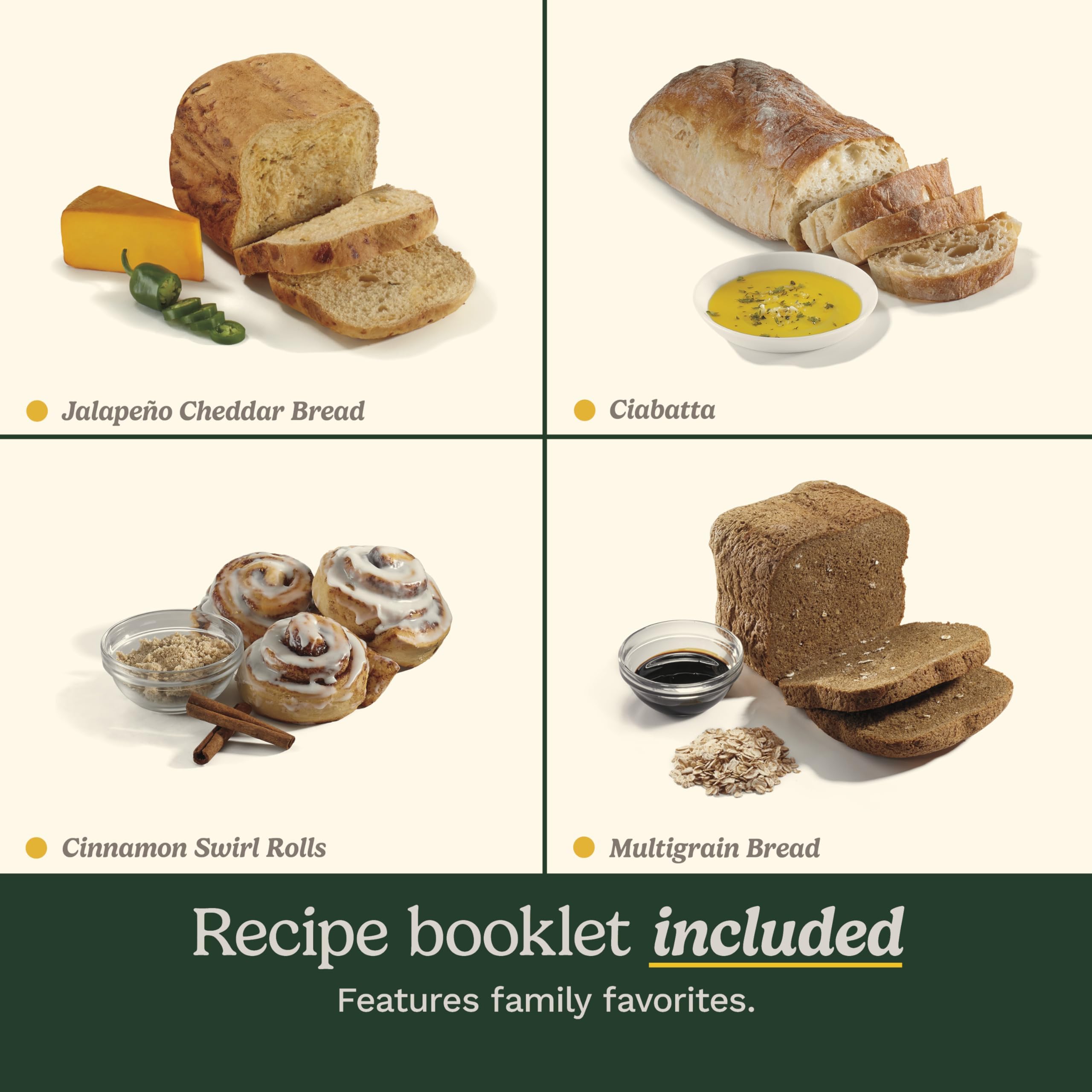 Cuisinart Bread Maker Machine, Stainless Steel Automatic Bread Machine with 12 Menu Options, 3 Loaf Sizes up to 2 Lb., 3 Crust Colors, Removable Nonstick Baking Pan & Kneading Paddle, CBK-110NAS - Image 4