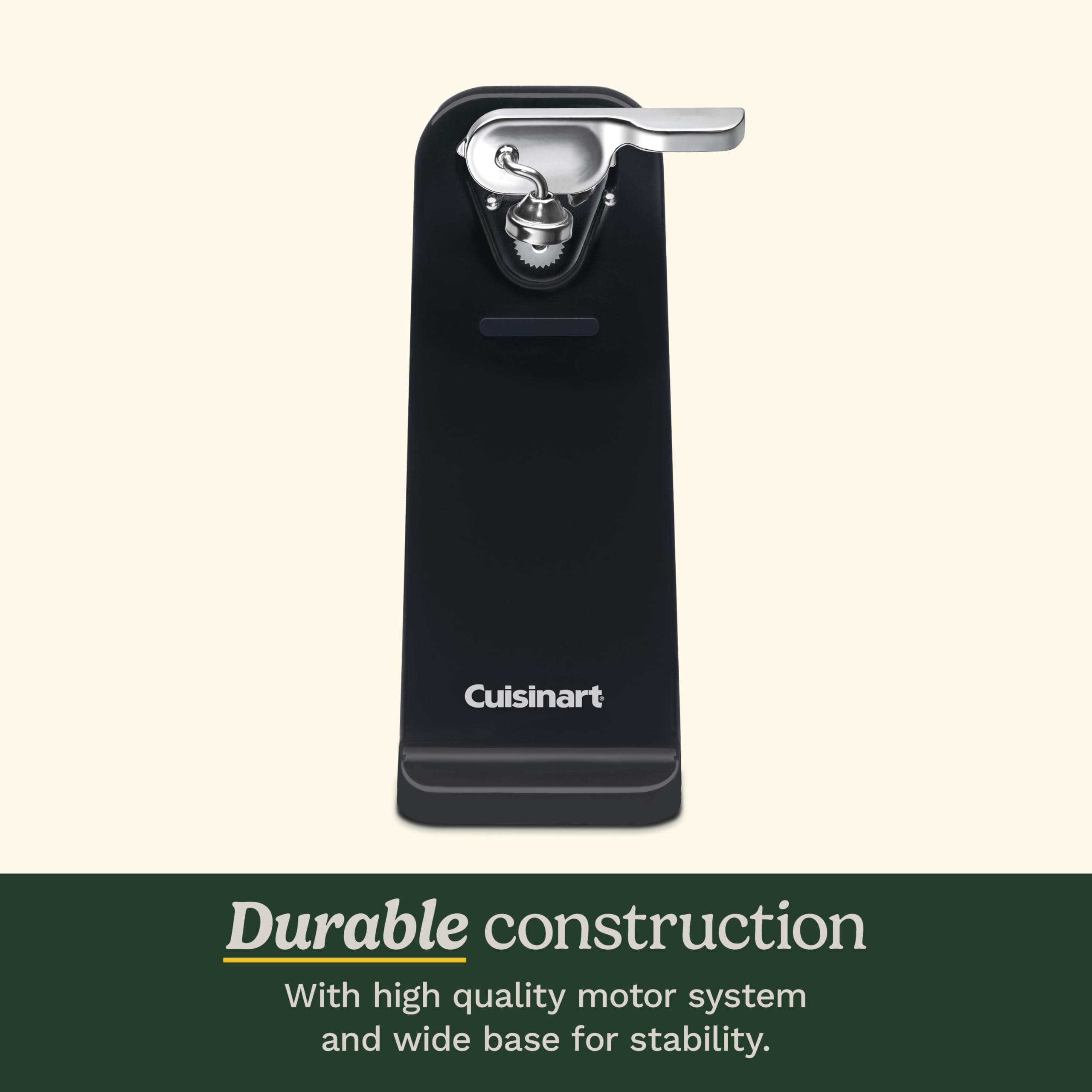 Cuisinart Can Opener with One-Touch Operation, Electric Can Opener for Kitchen Including Magnetic Lid Holder, Automatic Can Opener with Easy Clean Design and Nonslip Base, Black, CCO-50BKN - Image 4