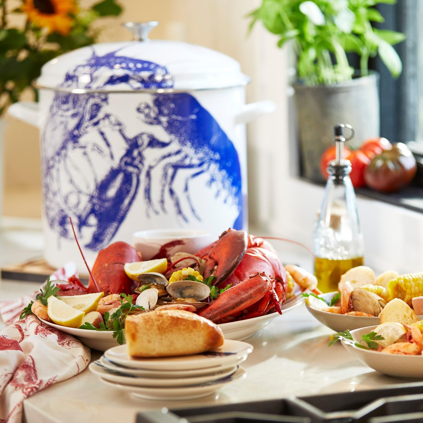 Cuisinart Caskata™ 16 Qt. Enamel on Steel Stockpot with Cover - Image 3