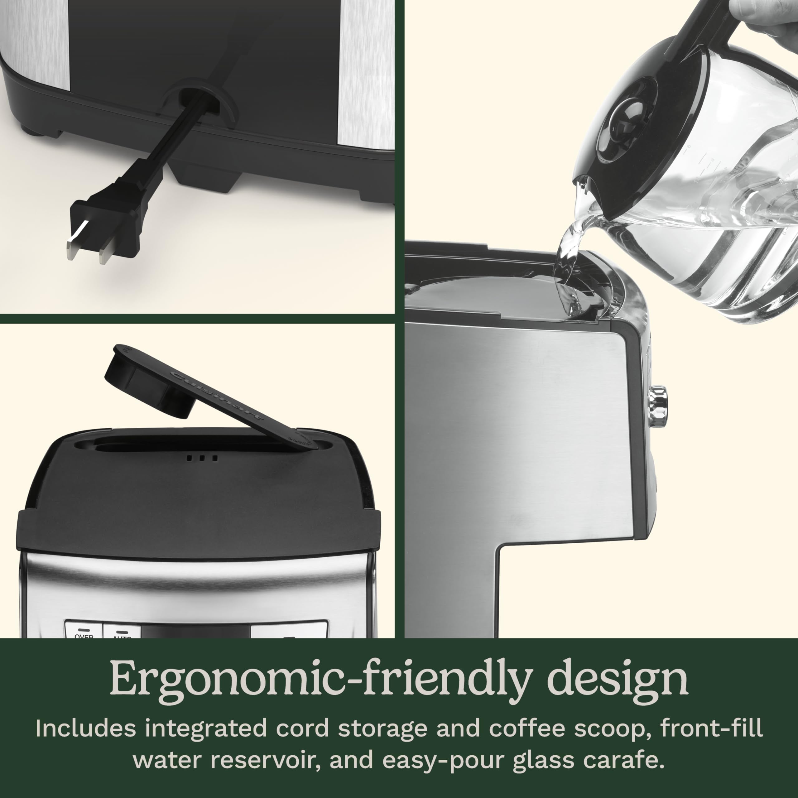 Cuisinart Coffee Maker, 14-Cup PerfecTemp Programmable Coffee Machine Glass Carafe with 1-4 Cup Setting, Brew Strength Control, Brew Pause, and Over Ice Function, Stainless Steel, DCC-3500SS - Image 6