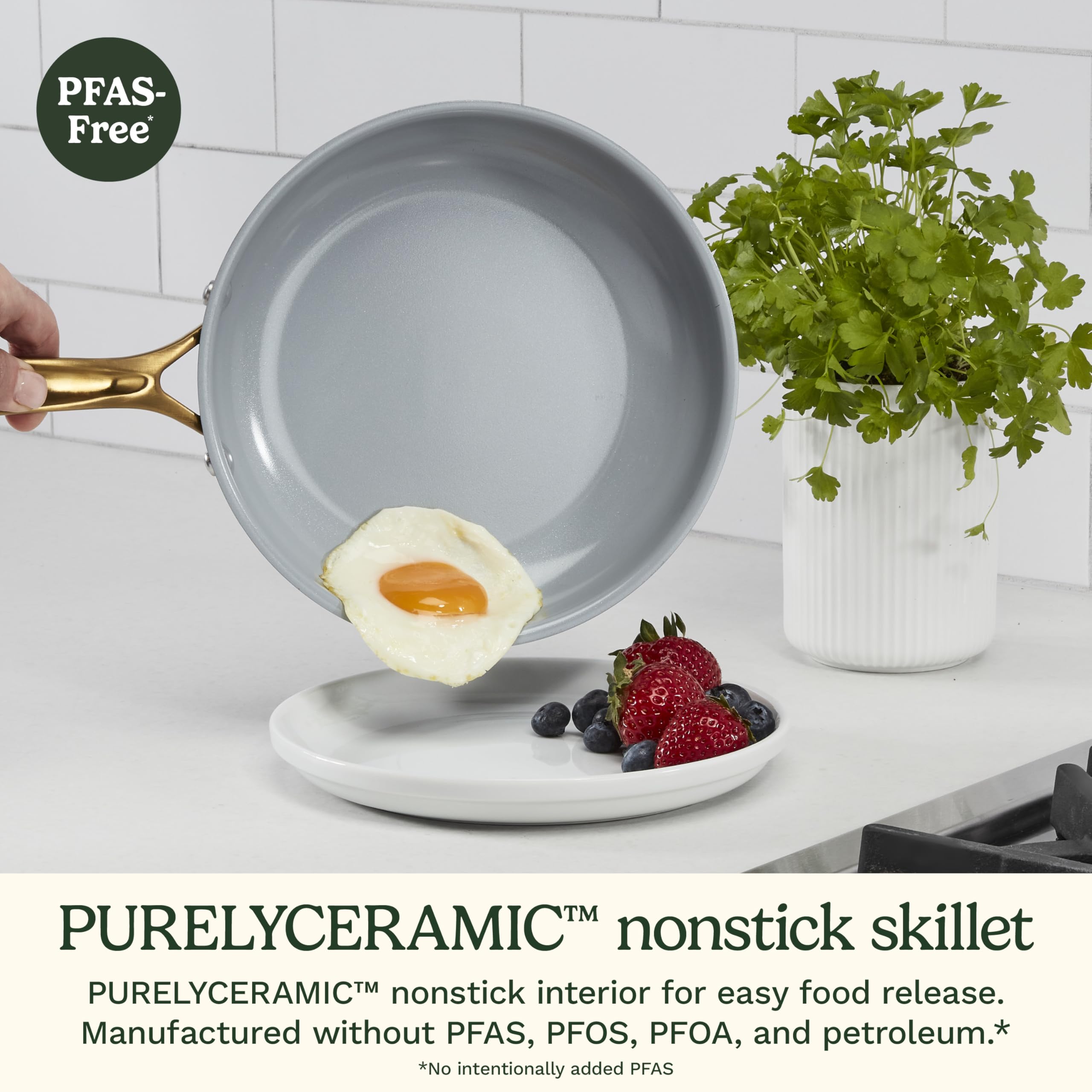 Cuisinart Cookware Set, 11 Piece Stainless Steel Cookware Pots and Pans, Home and Kitchen Durable Stainless Steel for Everyday Cooking, Matte Thyme, MT89G-11 - Image 6