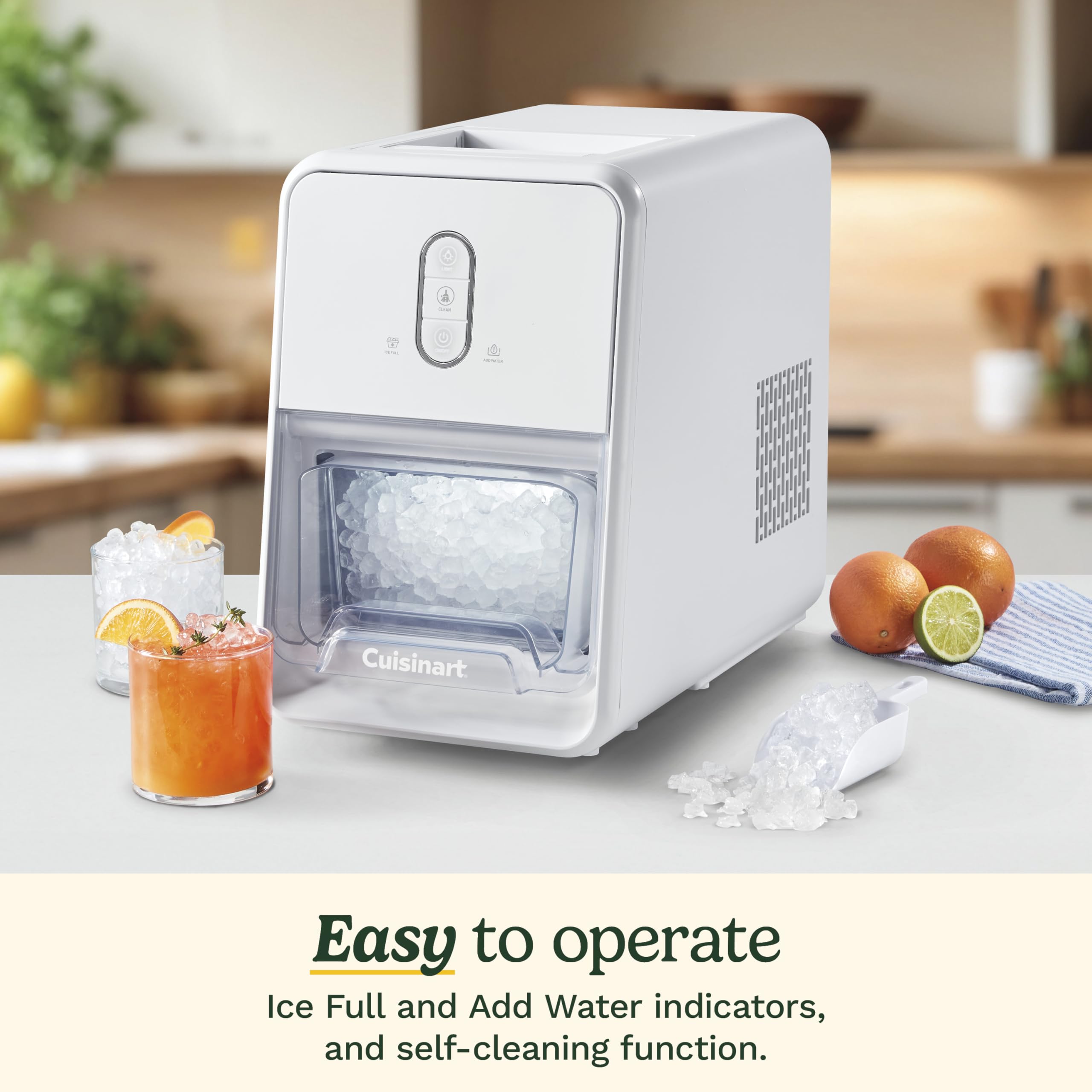 Cuisinart Counter-Top Nugget Ice Cube Maker, White, IMC-12 - Image 3