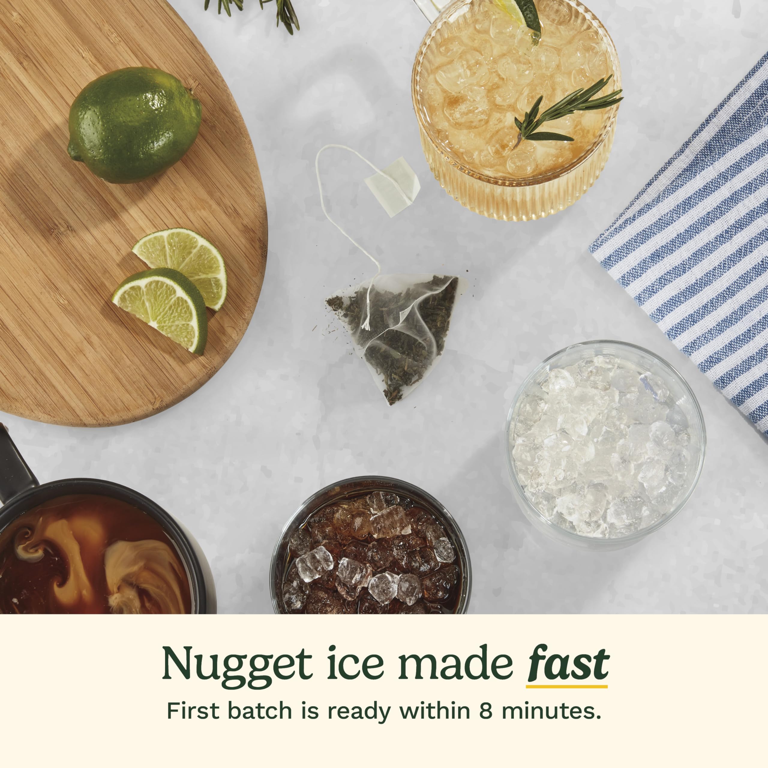 Cuisinart Counter-Top Nugget Ice Cube Maker, White, IMC-12 - Image 4