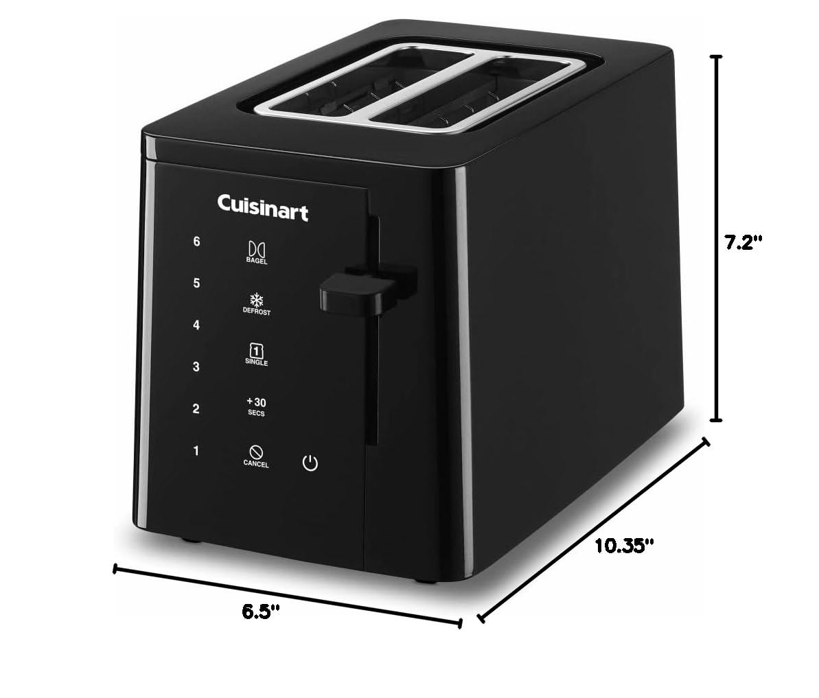 Cuisinart CPT-T20 2-Slice Touchscreen Toaster,1.5 ounce, Black - Image 3