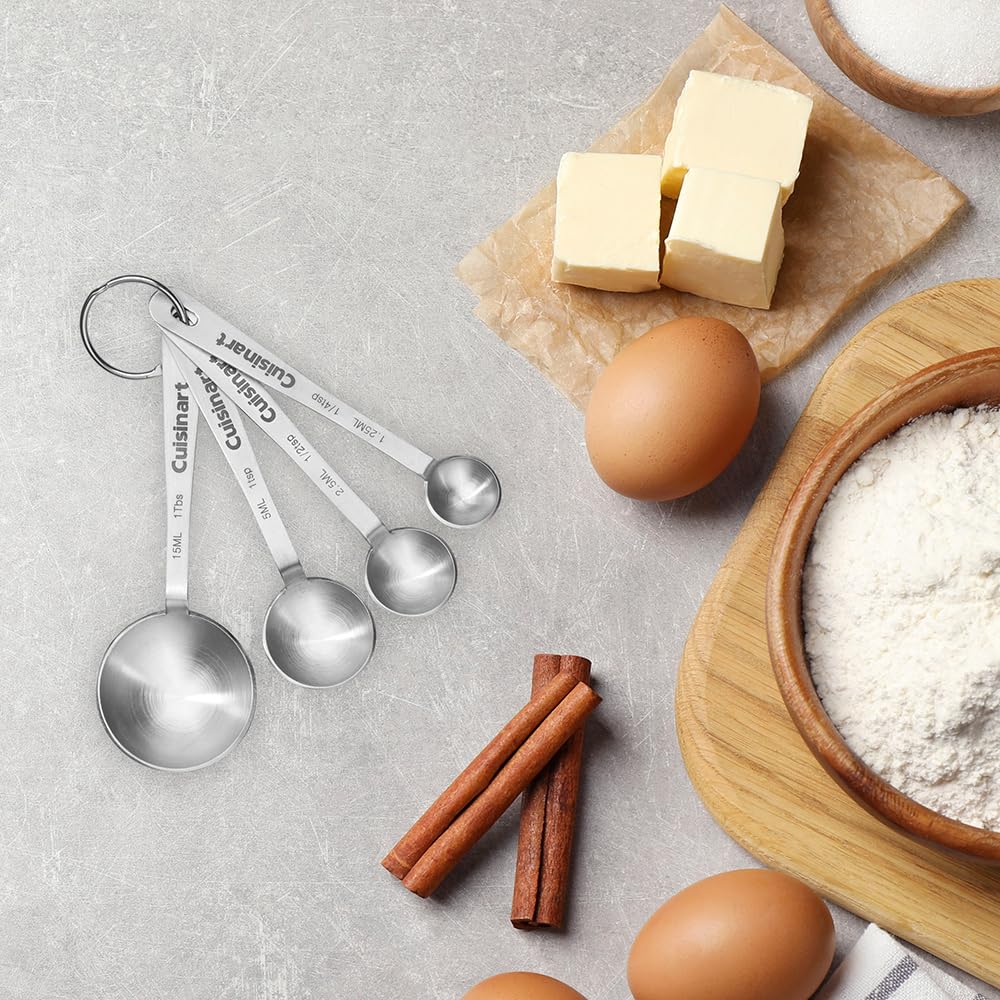 Cuisinart CTG-00-SMP Stainless Steel Measuring Spoons, Set of 4,Silver - Image 4