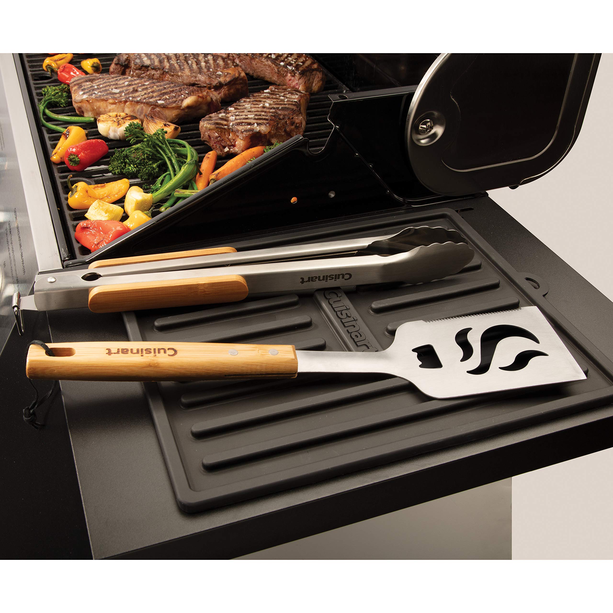 Cuisinart CTM-820 Silicone Grill Tool Mat, 11" x 14", Black - Image 5