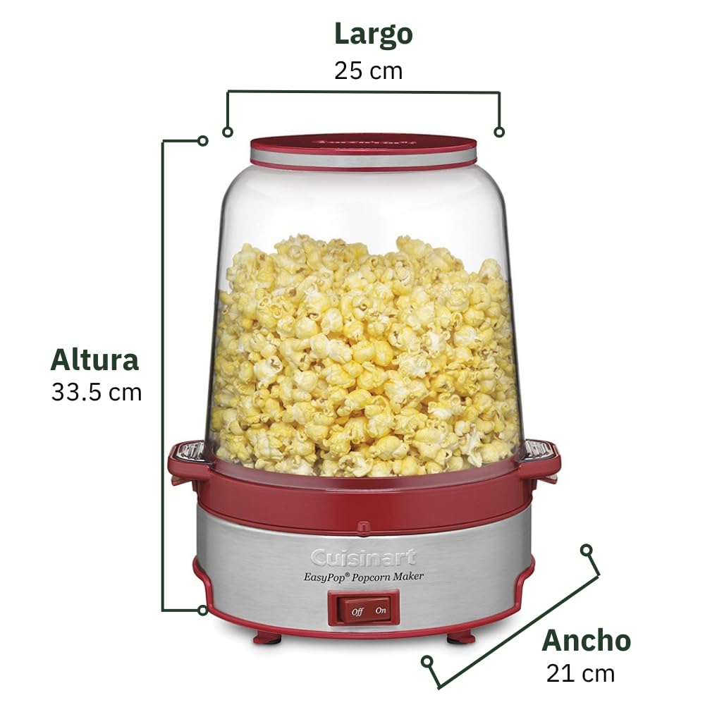 Cuisinart EasyPop Popcorn Maker, Red, CPM-700NAS - Image 3
