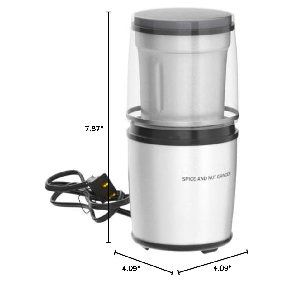 Cuisinart SG-10 Electric Spice-and-Nut Grinder, Stainless/Black, Mini - Image 4