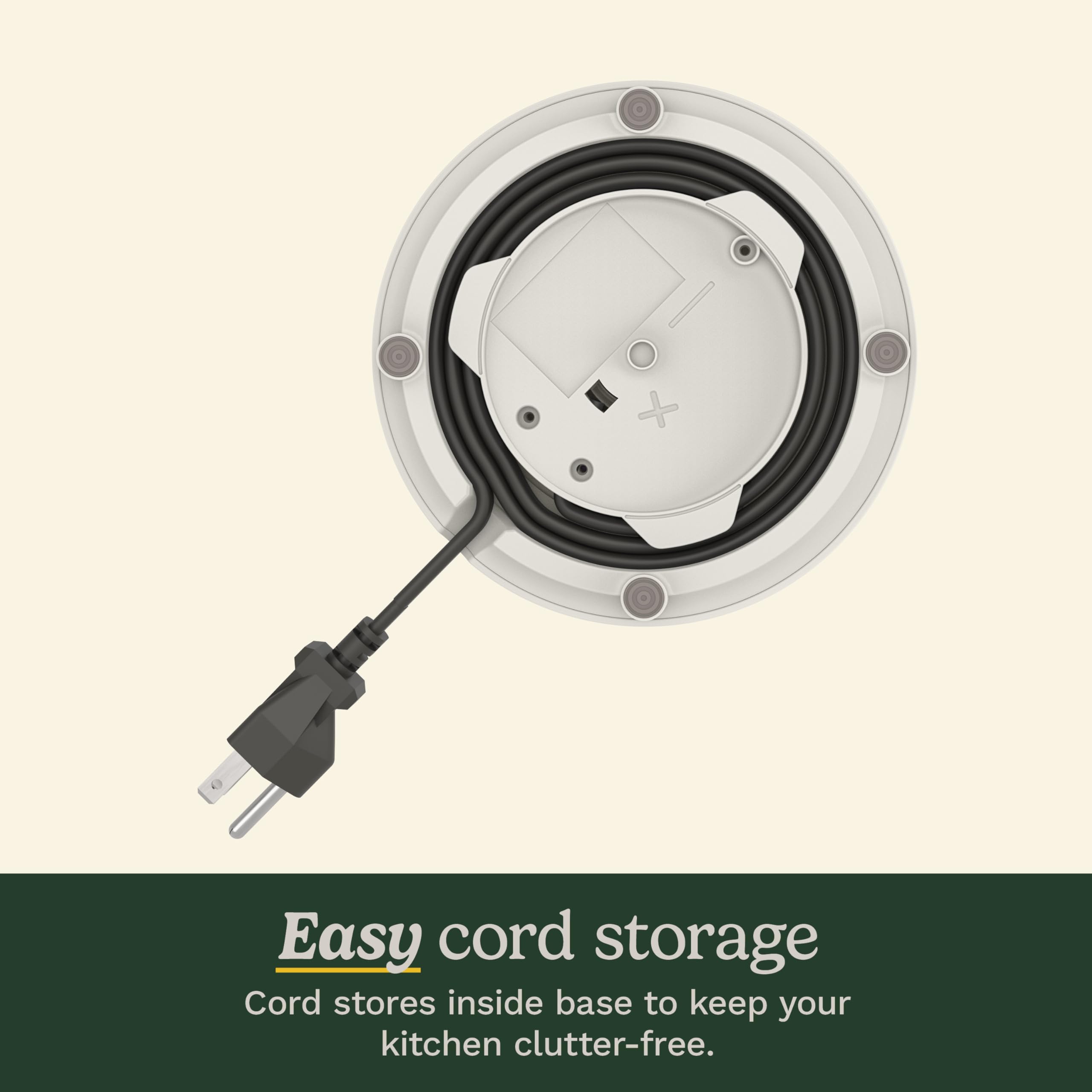 Cuisinart Soho 1-Liter Double Wall Electric Hot Water Kettle, Tea Kettle with Stainless Steel Interior, One Touch Operation to Boil Water for Tea, Hot Cocoa, or Instant Oatmeal, CK-10TR, Truffle - Image 6