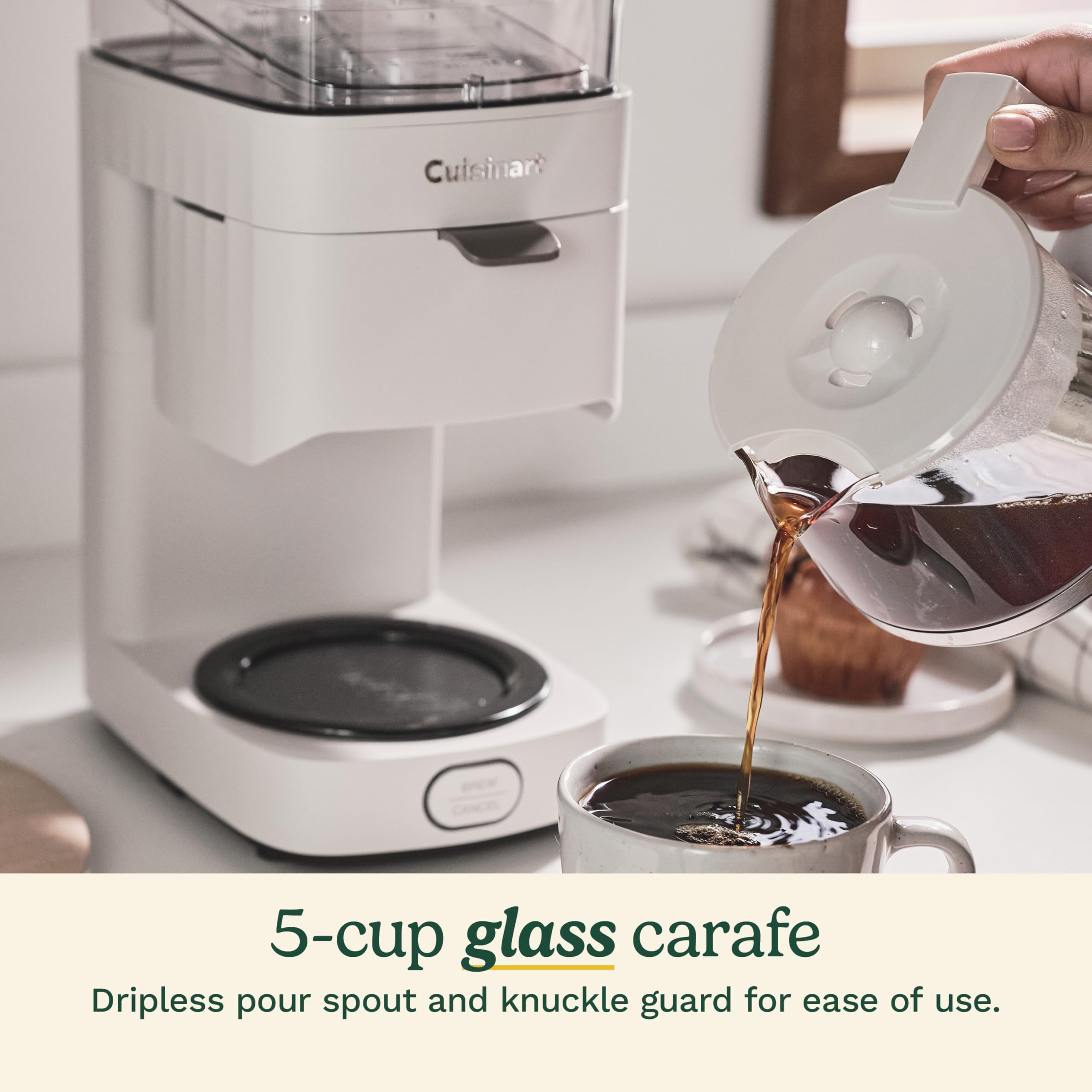 Cuisinart Soho™ 5-Cup Coffee Maker, Truffle, DCC-5TRNAS - Image 3