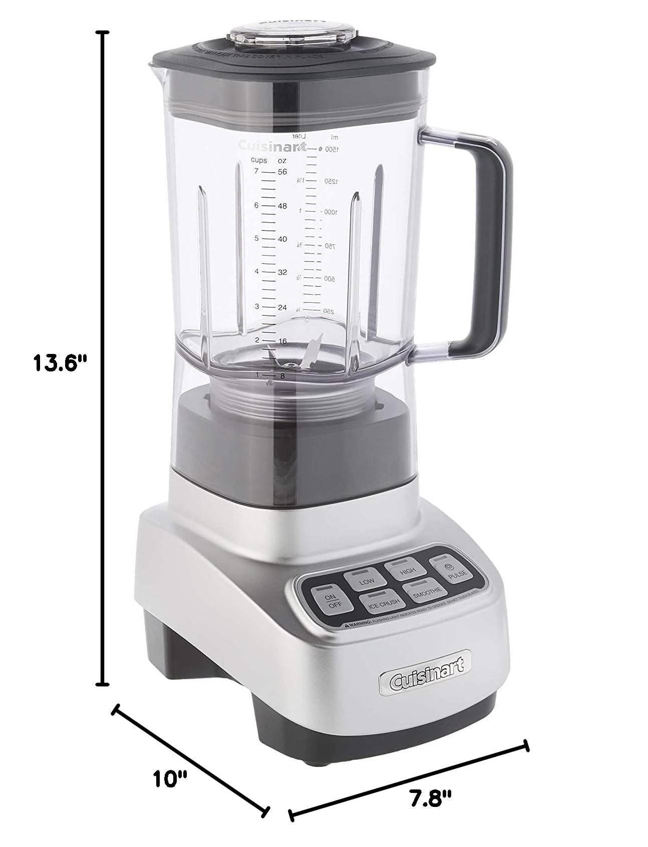 Cuisinart SPB-650P1 1 HP Blender, 7.8" x 10" x 13.6", Silver - Image 4