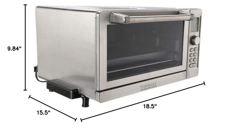 Cuisinart TOB-135N Deluxe Convection Toaster Oven Broiler, Brushed Stainless, Silver - Image 5