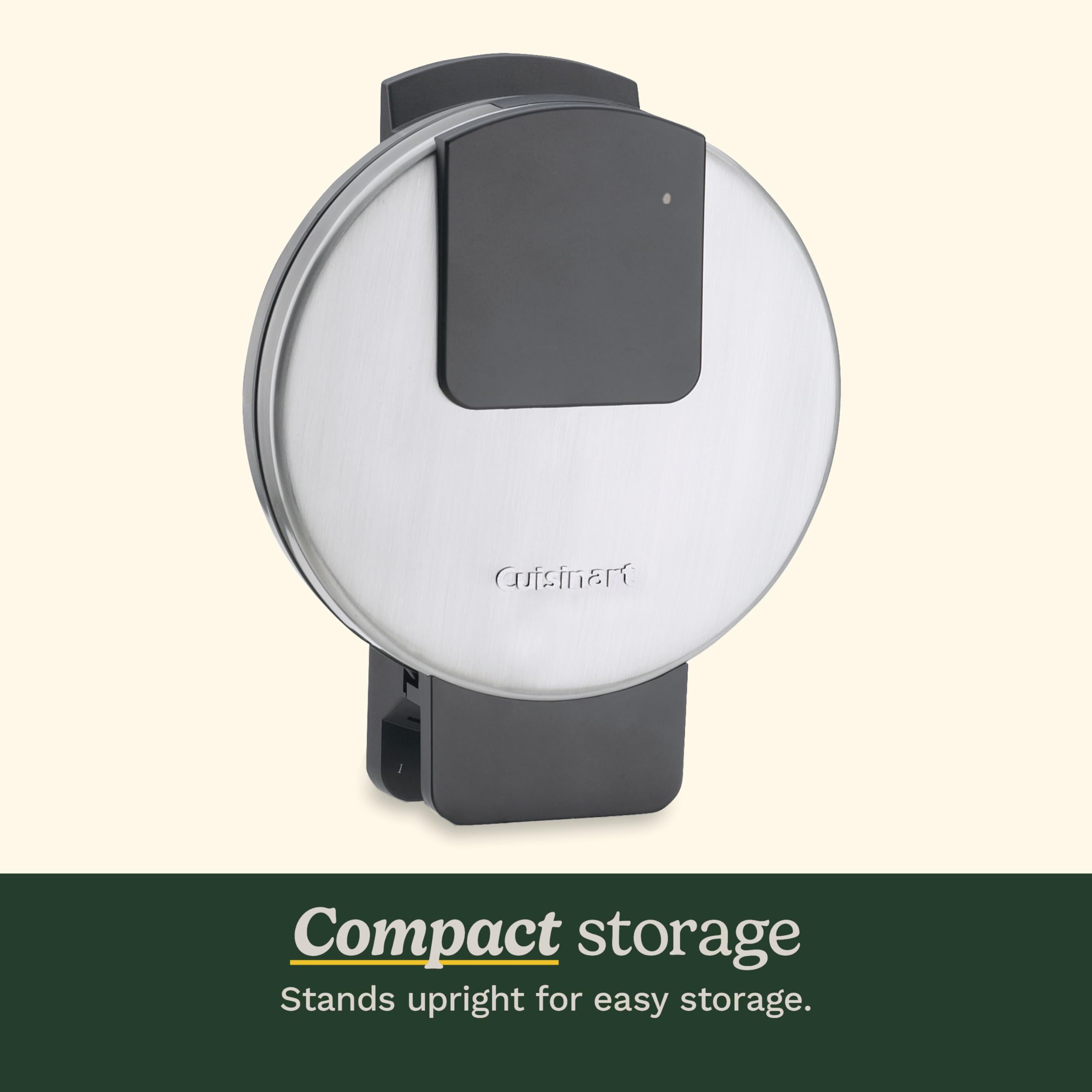 Cuisinart Waffle Maker, 1250W Round Classic Waffle Iron, 5-Setting Adjustable Browning Control, WMR-CANAS, Brushed Stainless - Image 6